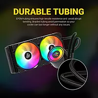 Ant Esports ICE-240 ARGB Liquid Cooler – 240mm AIO | Dual 120mm Fans | Black