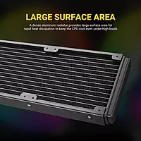 Ant Esports ICE-240 ARGB Liquid Cooler – 240mm AIO | Dual 120mm Fans | Black