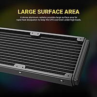 Ant Esports ICE-240 ARGB Liquid Cooler – 240mm AIO | Dual 120mm Fans | Black