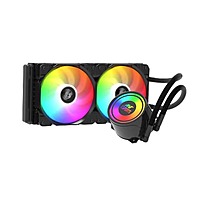 Ant Esports ICE-240 ARGB Liquid Cooler – 240mm AIO | Dual 120mm Fans | Black