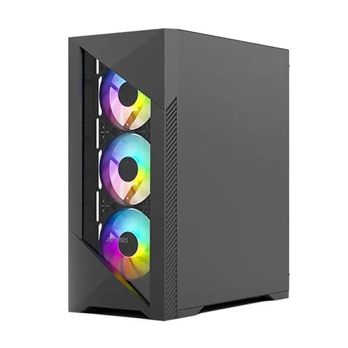 ANT Esports ICE 270G ATX Mid Tower Case – ARGB | 6 Preinstalled Fans | USB 3.0 I/O