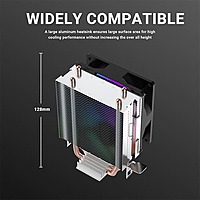 Ant Esports ICE-C200 V2 120mm CPU Air Cooler – Dual Copper Heat Pipes | Rainbow Fan