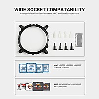 Ant Esports ICE-C200 V2 120mm CPU Air Cooler – Dual Copper Heat Pipes | Rainbow Fan