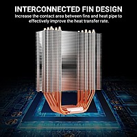 Ant Esports ICE-C612 V2 ARGB CPU Air Cooler – 120mm PWM Fan | 6 Copper Heat Pipes