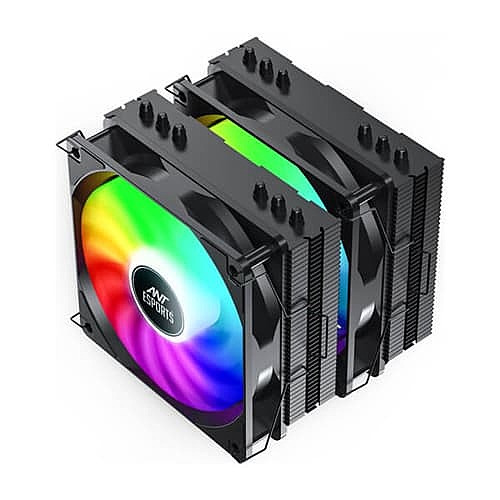 Ant Esports ICE-C621 ARGB CPU Air Cooler – Dual-Tower | 120mm Fan | 6 Heat Pipes | 74 CFM