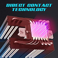 Ant Esports ICE-C621 ARGB CPU Air Cooler – Dual-Tower | 120mm Fan | 6 Heat Pipes | 74 CFM