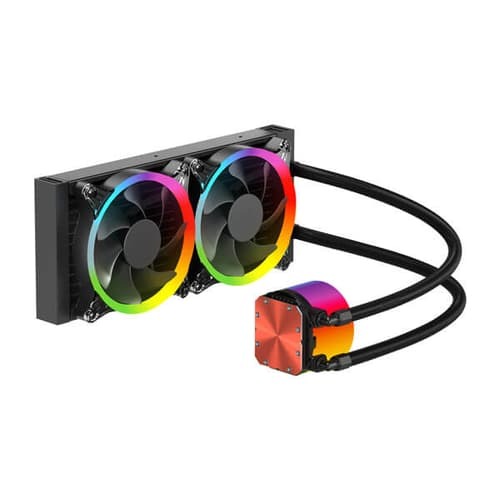 Ant Esports ICE Chroma 240 ARGB Liquid CPU Cooler – 240mm AIO | Dual 120mm PWM Fans