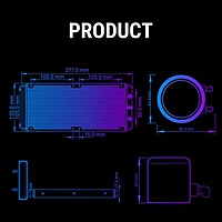 Ant Esports ICE Chroma 240 ARGB Liquid CPU Cooler – 240mm AIO | Dual 120mm PWM Fans