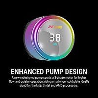 Ant Esports ICE Chroma 360 ARGB Liquid Cooler – 360mm AIO | Triple 120mm Fans