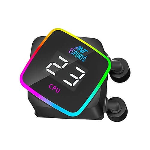Ant Esports ICE-Flow 360 ARGB Liquid Cooler – 360mm AIO | Triple 120mm Fans | Black