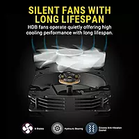 Ant Esports ICE-Flow 360 ARGB Liquid Cooler – 360mm AIO | Triple 120mm Fans | Black