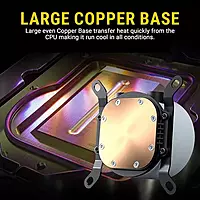 Ant Esports ICE-Flow 360 ARGB Liquid Cooler – 360mm AIO | Triple 120mm Fans | Black