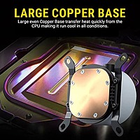 Ant Esports ICE-Flow 360 ARGB Liquid Cooler – 360mm AIO | Triple 120mm Fans | Black