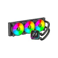 Ant Esports ICE-Flow 360 ARGB Liquid Cooler – 360mm AIO | Triple 120mm Fans | Black