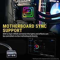 Ant Esports ICE-Infinite 240 ARGB Liquid CPU Cooler (Black) – 240mm AIO | Dual 120mm Fans