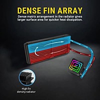 Ant Esports ICE-Infinite 240 ARGB Liquid CPU Cooler (Black) – 240mm AIO | Dual 120mm Fans