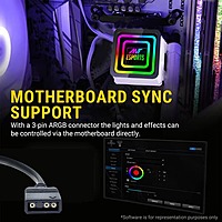 Ant Esports ICE-Infinite 240 ARGB Liquid CPU Cooler (White) – 240mm AIO | Dual 120mm Fans
