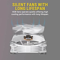 Ant Esports ICE-Infinite 360 ARGB Liquid Cooler (White) – 360mm AIO | Triple Fans