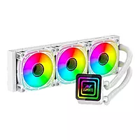 Ant Esports ICE-Infinite 360 ARGB Liquid Cooler (White) – 360mm AIO | Triple Fans