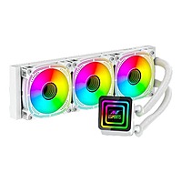 Ant Esports ICE-Infinite 360 ARGB Liquid Cooler (White) – 360mm AIO | Triple Fans
