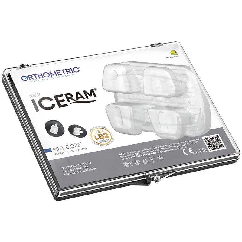 OrthoMetric New Iceram Ceramic Bracket Kit MBT 022 - (10.84.2000)