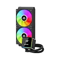 Ant Esports ICEStorm-240 ARGB Liquid CPU Cooler – 240mm AIO | Temp Display | Dual 120mm Fans