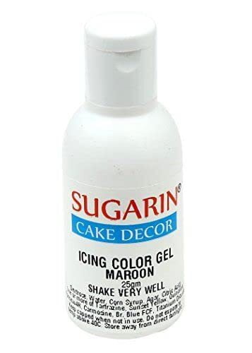 Sugarin Icing Color Gel Maroon 25gms