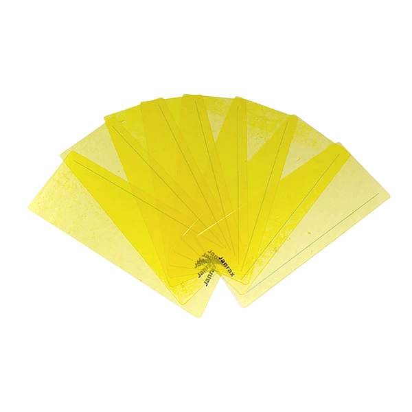Pack of 8 Yellow 210x80mm Dyslexia Overlay Reading Strips â€“ PET Material, Rounded Corners
