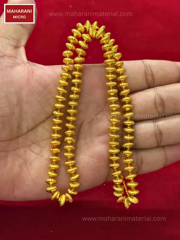 Micro Idli Kharbuja Beads | High Quality