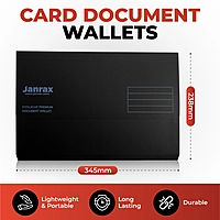 Pack of 10 Assorted Coloured Card Premium Foolscap Document Wallets