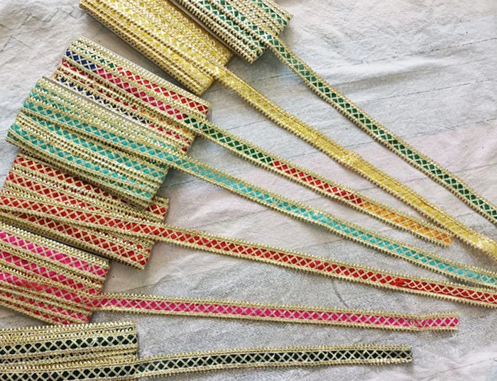 Multicolor Gota Patti Welcome Dupatta