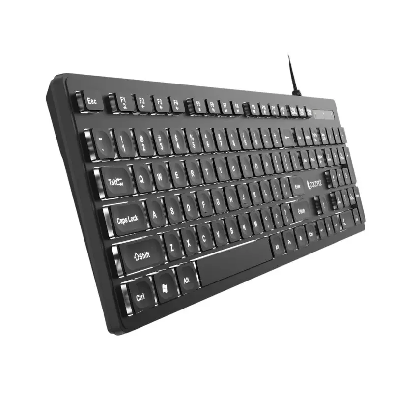 Coconut K26 Illume Wired Keyboard (Ergonomic, Backlit, USB Connection, 1 Year Warranty)