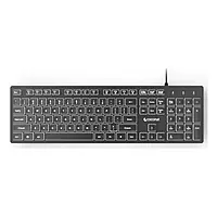 Coconut K26 Illume Wired Keyboard (Ergonomic, Backlit, USB Connection, 1 Year Warranty)