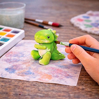 Dinosaur Statues - 5 Piece Hand-Painted Collection
