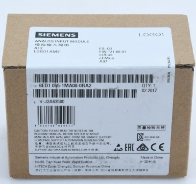 Siemens-6ED1055-1MA00-0BA2-LOGO-AM2-Analog-Input-Module-Original-Stock