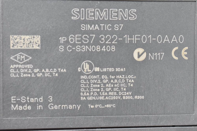 Siemens-S7-300-SM-322-6ES7322-1HF00-0AA0-8DO-Relay-Output-Module