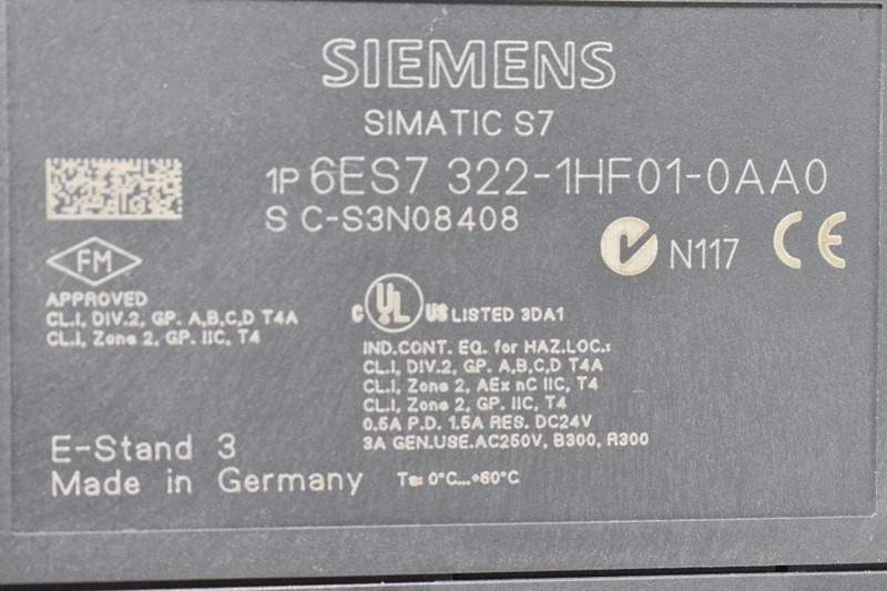 Siemens-S7-300-SM-322-6ES7322-1HF00-0AA0-8DO-Relay-Output-Module