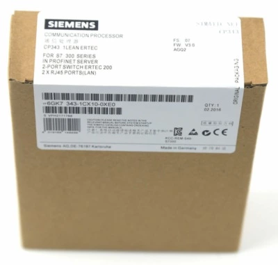 Siemens 6GK7343-1CX10-0XE0 CP 343-1 Ethernet Communication Processor