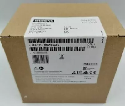 Siemens SIMATIC S7-1200 CPU 1214C 6ES7214-1BG40-0XB0 Genuine Stock