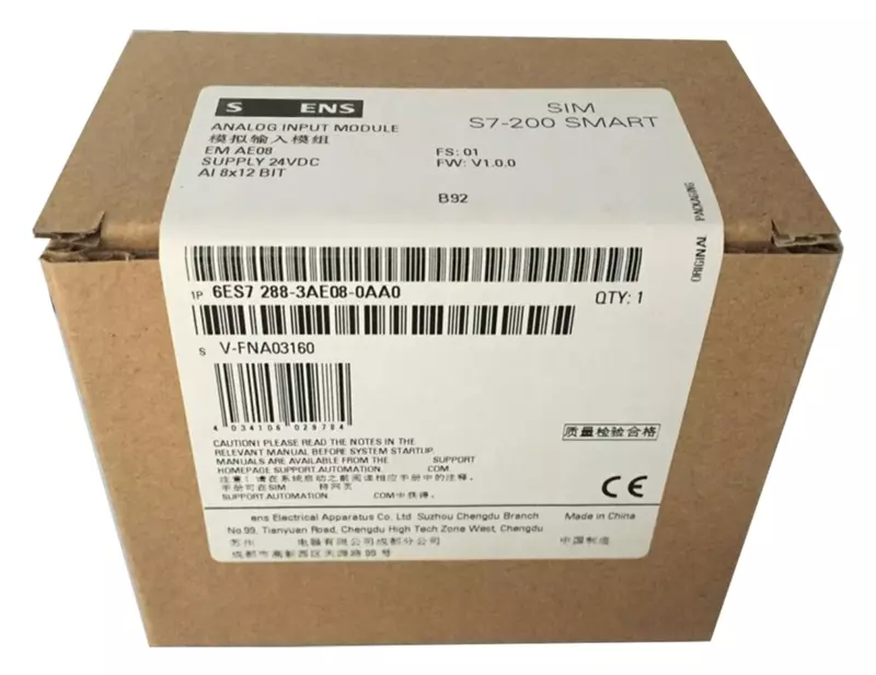 Siemens-S7-200-SMART-SB-AE08-8-Channel-Analog-Input-6ES7288-3AE08-0AA0