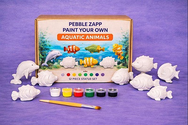 Aquatic Animals Statue Set - 12 Pieces