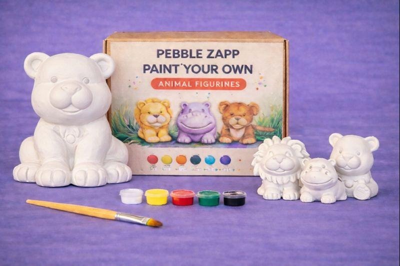 Cute Little Bear and Friends Big - Big Teddy and 3 Small Friends