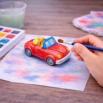 Car Statue Model 3 - Big