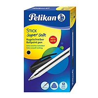 PELIKAN PENS - STICK SUPER SOFT BK PK 12