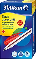 PELIKAN PENS - STICK SUPER SOFT RED PK 12