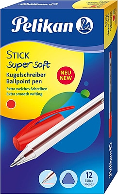 PELIKAN PENS - STICK SUPER SOFT RED PK 12