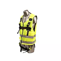 KARAM | PN20(RG) Vest Harness Fluorescent Green-Consists Dorsal D Ring | 2 front attachment textile loops