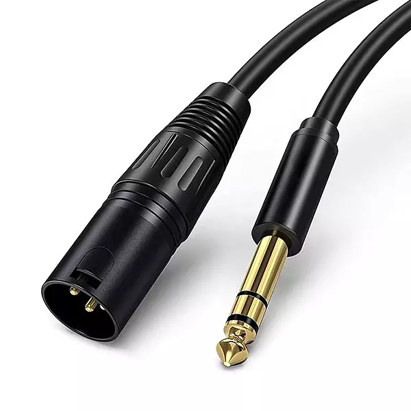 6.35MM to XLR Male 6.35MM 1/4 Inch TRS Male to 3 Pin XLR Male Microphone Audio Stereo Cable 8 Meter