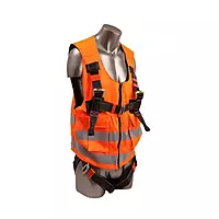 KARAM | PN20(RO)Vest Harness Fluorescent Orange-Consists Dorsal D Ring | 2 front attachment textile loops