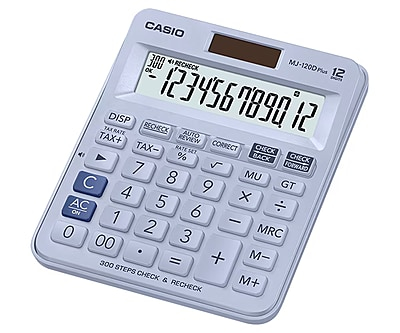 CASIO ELE CALCULATOR MJ-120D PLUS LB Check & Recheck